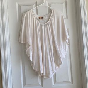 Ivory shirt to wear over cami tank